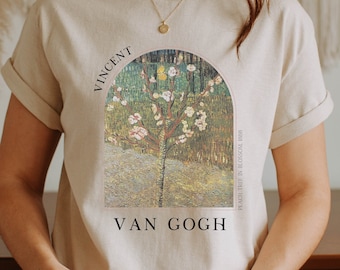 Van Gogh T-Shirt Art History Tee Painting Artist Gift Aesthetic Clothing Shirt Renaissance Impressionist Dark Academia Portrait - VG10