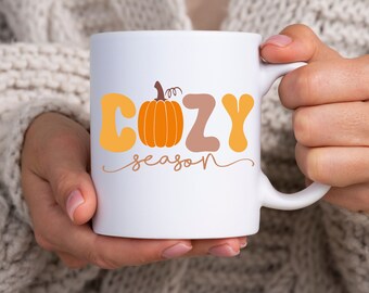 Fall Coffee Mug Autumn Gift Coffee Lovers Cup Tea Lover GIfts for Her Cottagecore Aesthetic Vibes Pumpkin Spice Latte Cozy Season