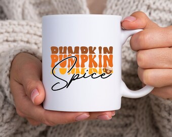 Fall Coffee Mug Autumn Gift Coffee Lovers Cup Tea Lover GIfts for Her Cottagecore Aesthetic Vibes Pumpkin Spice Latte Pumpkin Spice