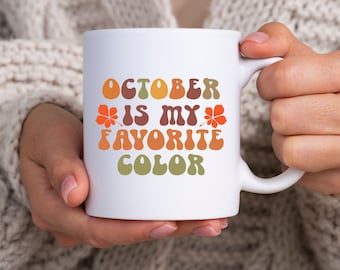 Fall Coffee Mug Autumn Gift Coffee Lovers Cup Tea Lover GIfts for Her Cottagecore Aesthetic Vibe Pumpkin Spice Latte October Favorite Season