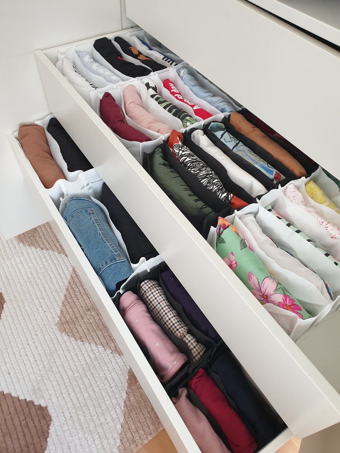 Drawer and Shelf Organizer White Dress Code Drawer Organizer - Etsy