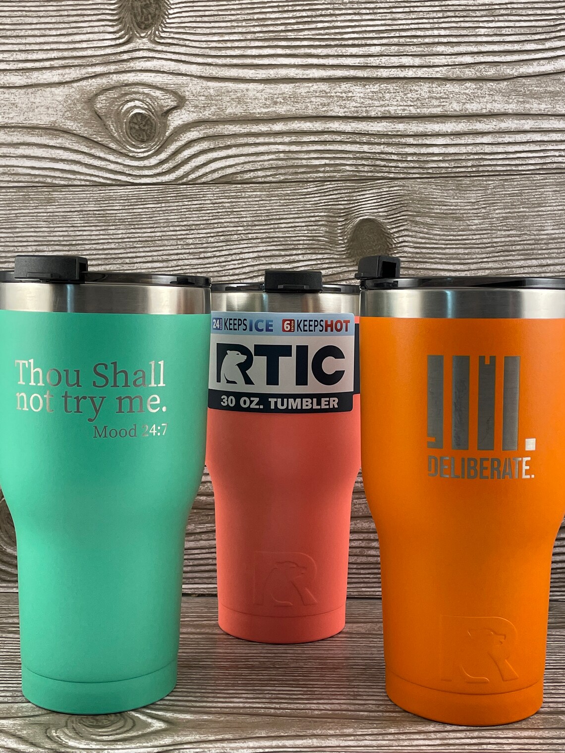 Engraved 30 oz. RTIC Tumbler Custom Insulated Steel Laser Etsy