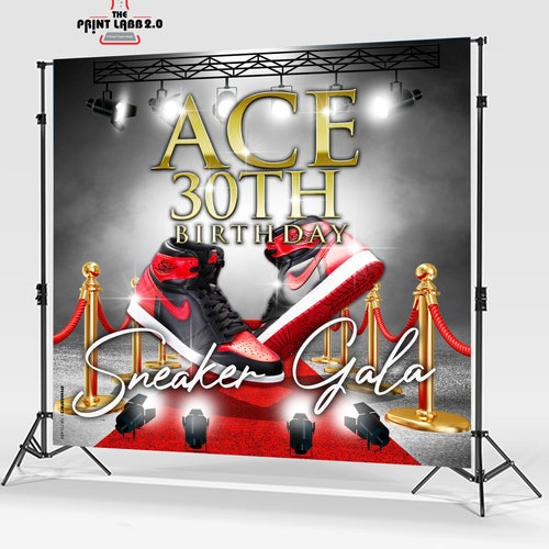 Sneaker Ball Backdrop Sneaker Ball Step and Repeat 30th - Etsy Australia