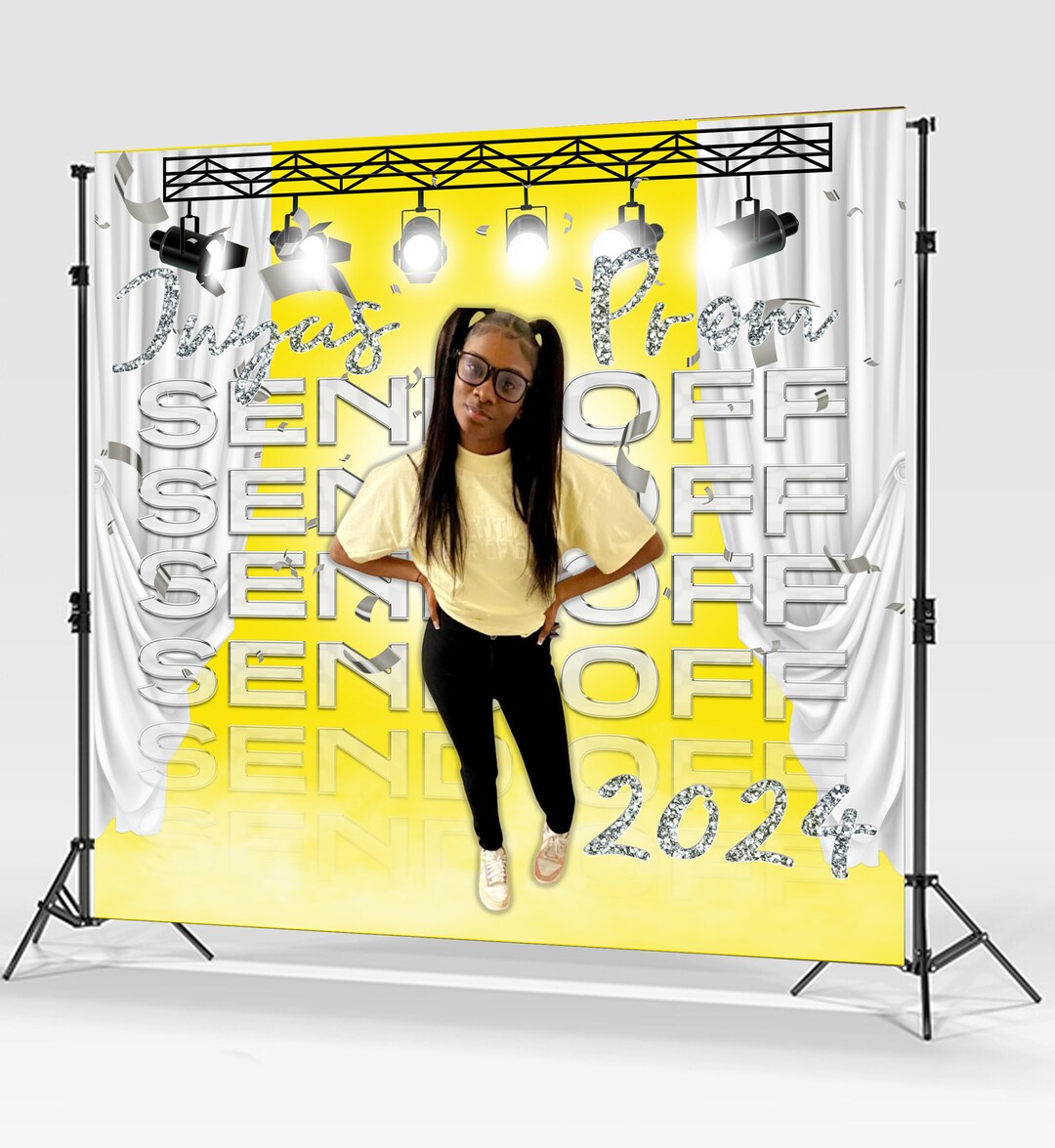 Prom - Sendoff - Backdrop - Background - Custom - Step and Repeat ...