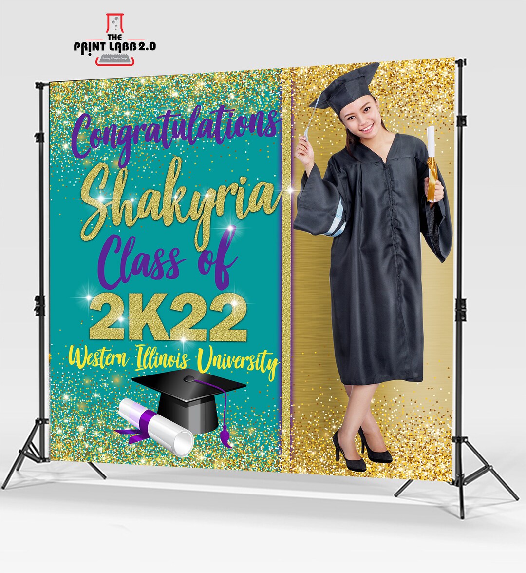 Backdrop - Custom - Step and Repeat - Graduation - Diploma - Prom - Etsy