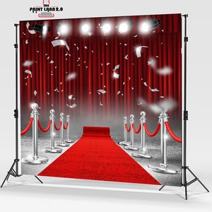 Red Carpet - Backdrop - Banner - Background - Custom - Step and Repeat ...