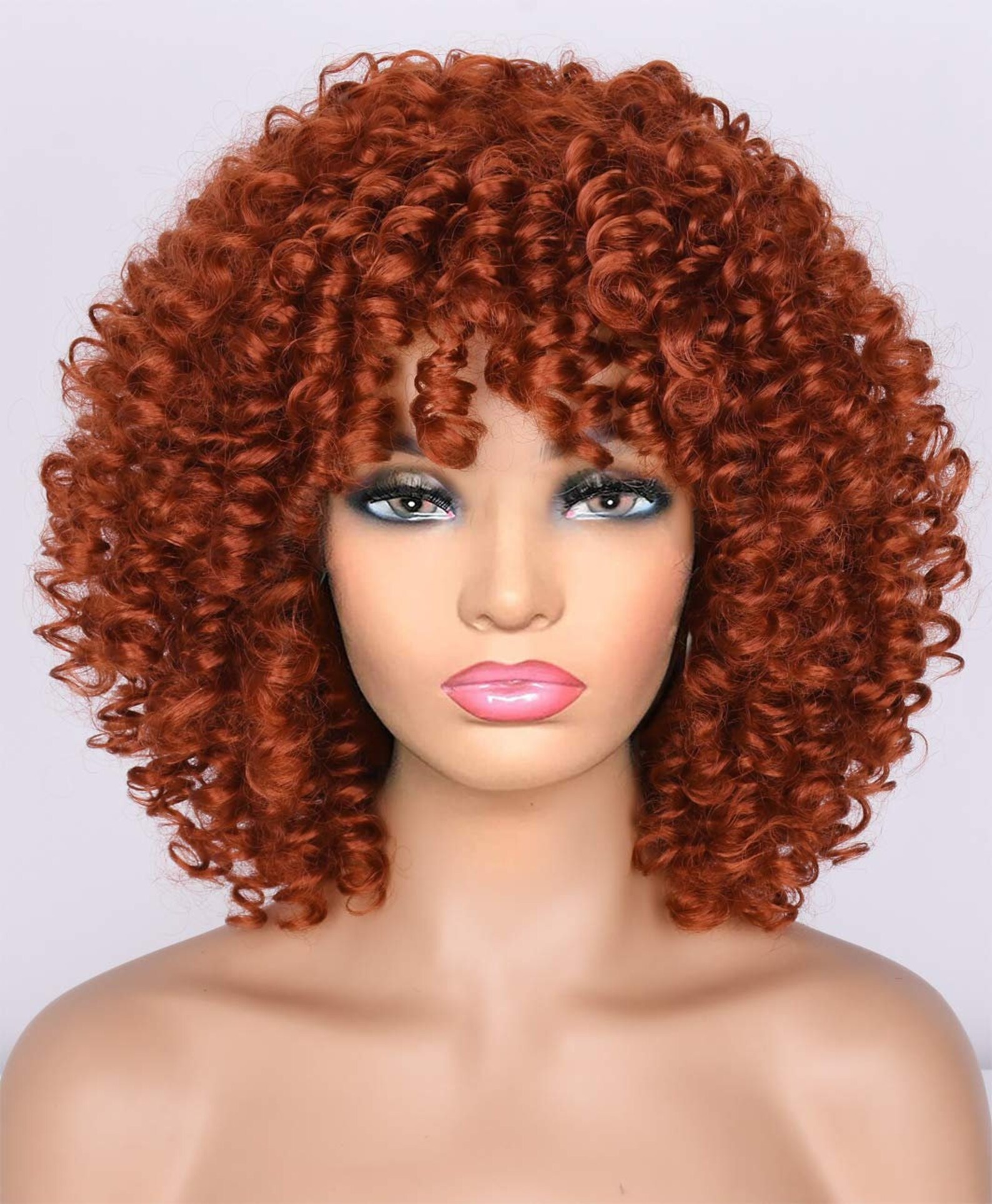 Short Curly Wigs with Bnags for Black Women Kinky Curly Afro Etsy