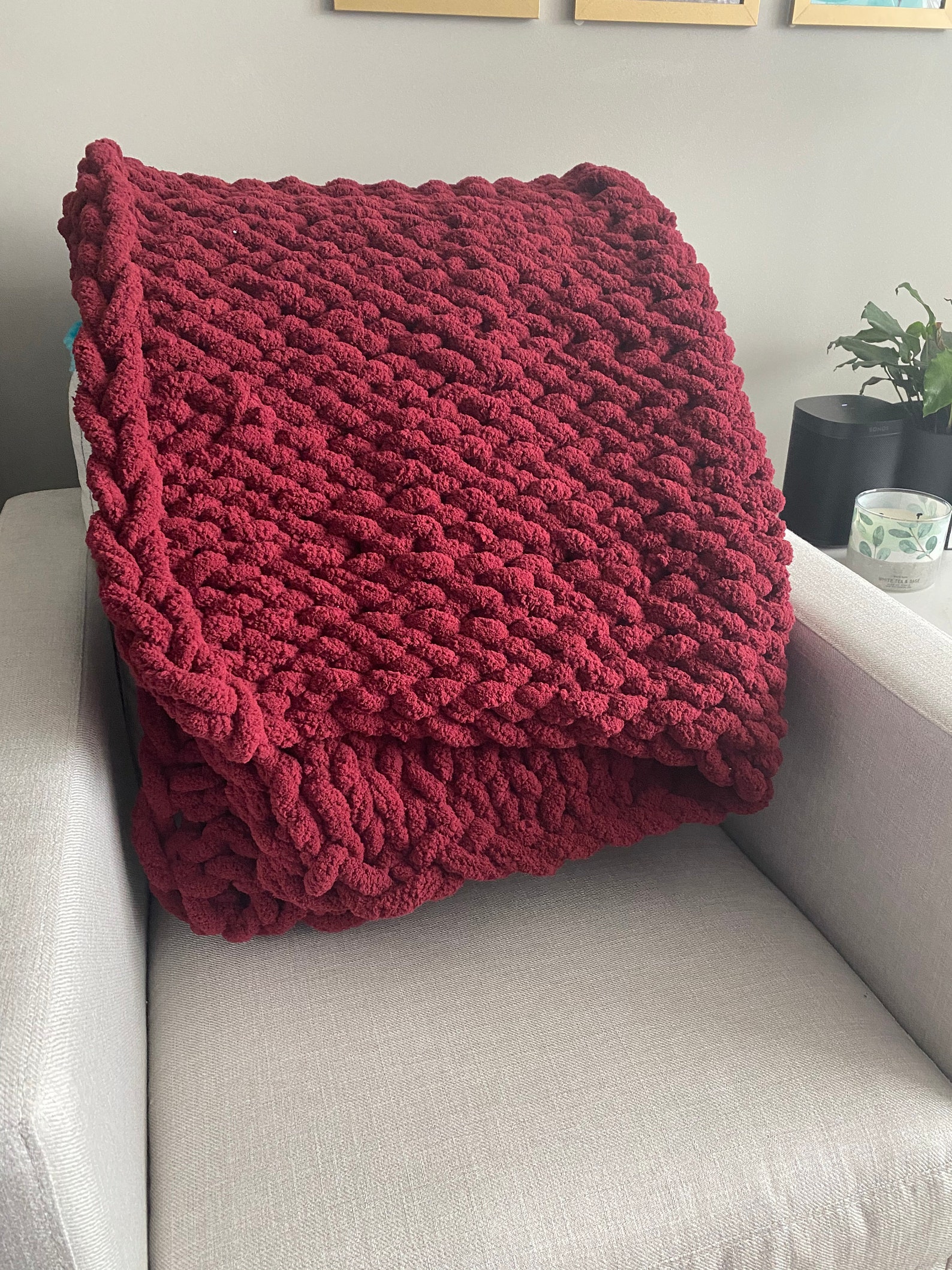 Chunky Twin XL Cozy Knit Throw Blanket Multiple Colors Etsy