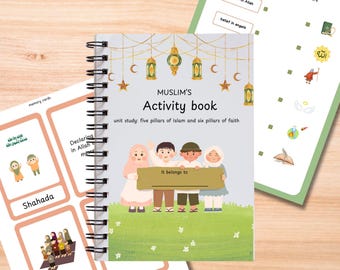Muslim Kids Activity Book, Islamic Learning, Five Pillars of Islam (PDF)