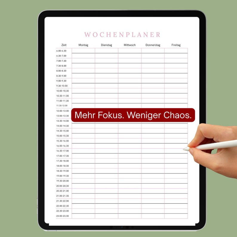 pink and black digital planner