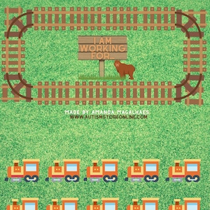 Trains Token board, Token system, Token Economy, Token Chart, Reinforcement, PRINTABLE FILE ONLY