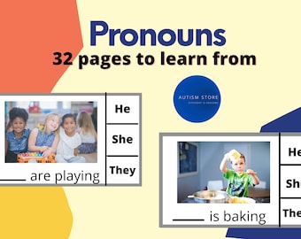Pronouns, Teaching Pronouns, Special Education, Speech Therapy, SPED, Autism