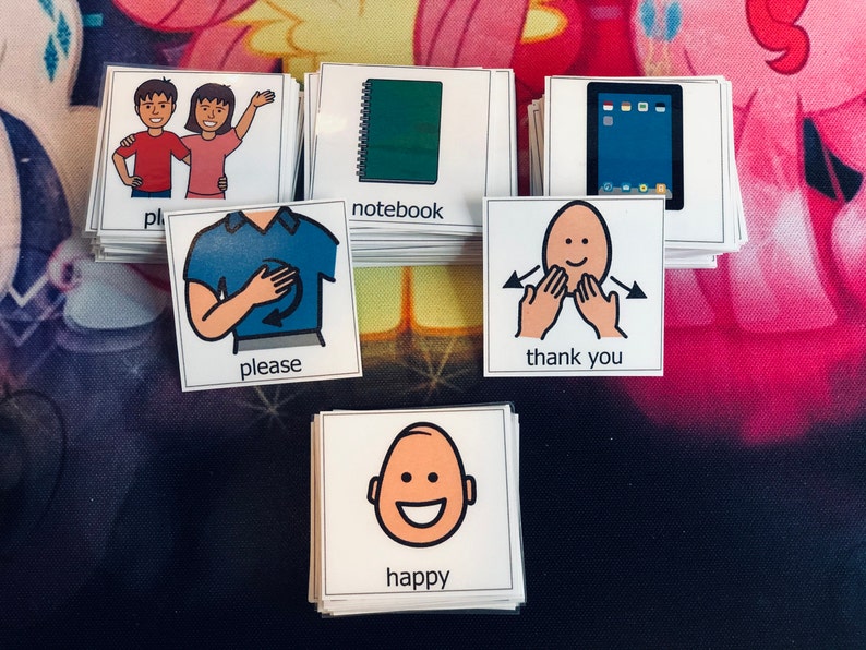 PECS Visuals, Laminated, Non Verbal, Apraxia, Autism, Autistic