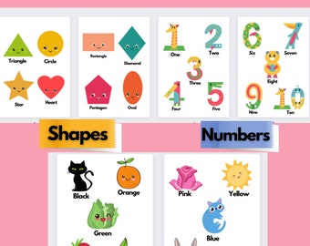 File Folders Content / Numbers / Shapes / Colors / SPED / Autism
