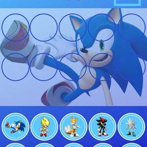 Sonic Token Board, Token Chart, Token Economy, Potty Training, Autism, SPED, Printable Only