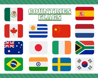 Countries Flags / Learning / Geography for kids / Flags / Countries / Kids Activities / Diversity