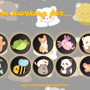 Token board, Token system, Reinforcement, Kawaii animals, Token Economy, Special Education, Autism, Potty training,  PRINTABLE FILE ONLY