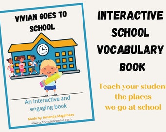 Interaktiv bok, tal, blädderbok, skolplatser, SPED, autism, ENDAST UTSKRIVNINGSBAR
