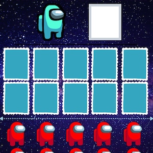 Token board, Token system, Reinforcement, Potty Training, Positive Discipline, Token Economy, Among Us - PRINTABLE FILE ONLY