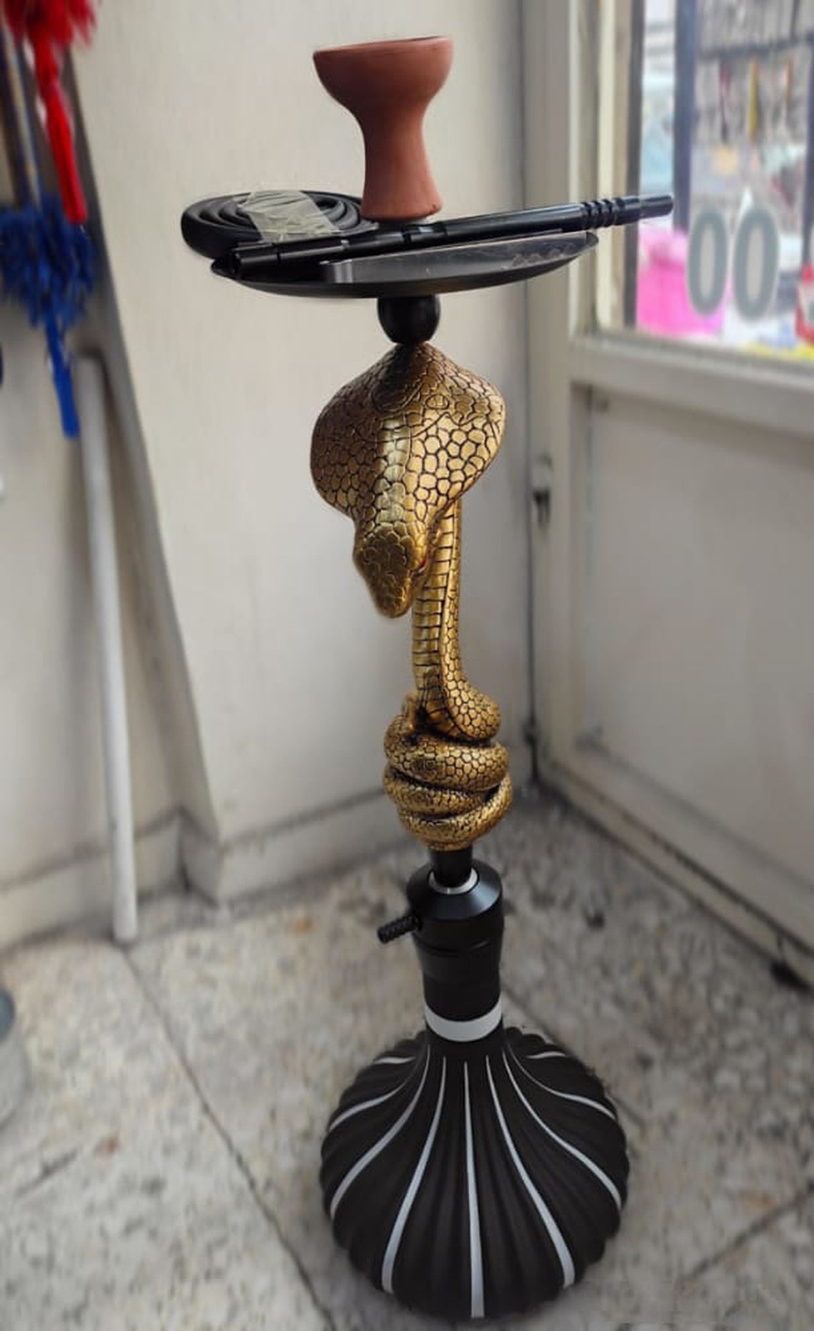 Metal Hookah Cobra Style Hookah Set Handmade Turkish Etsy