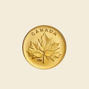 2019 Canada Gold Maple Leaf Coin: 25-Cent Pure Gold Bouquet