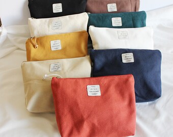 canvas toiletry bolsa