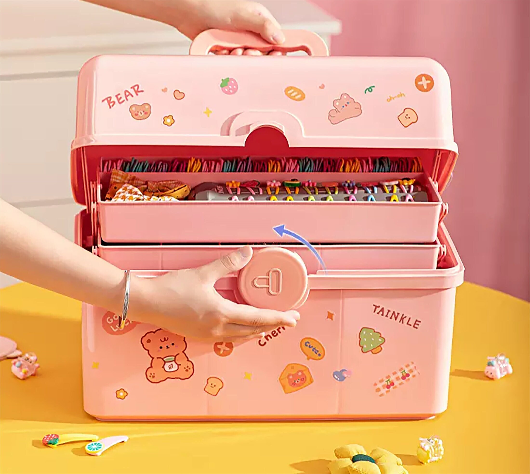 Hair Accessories Box Storage Baby Hair Clip Box Etsy