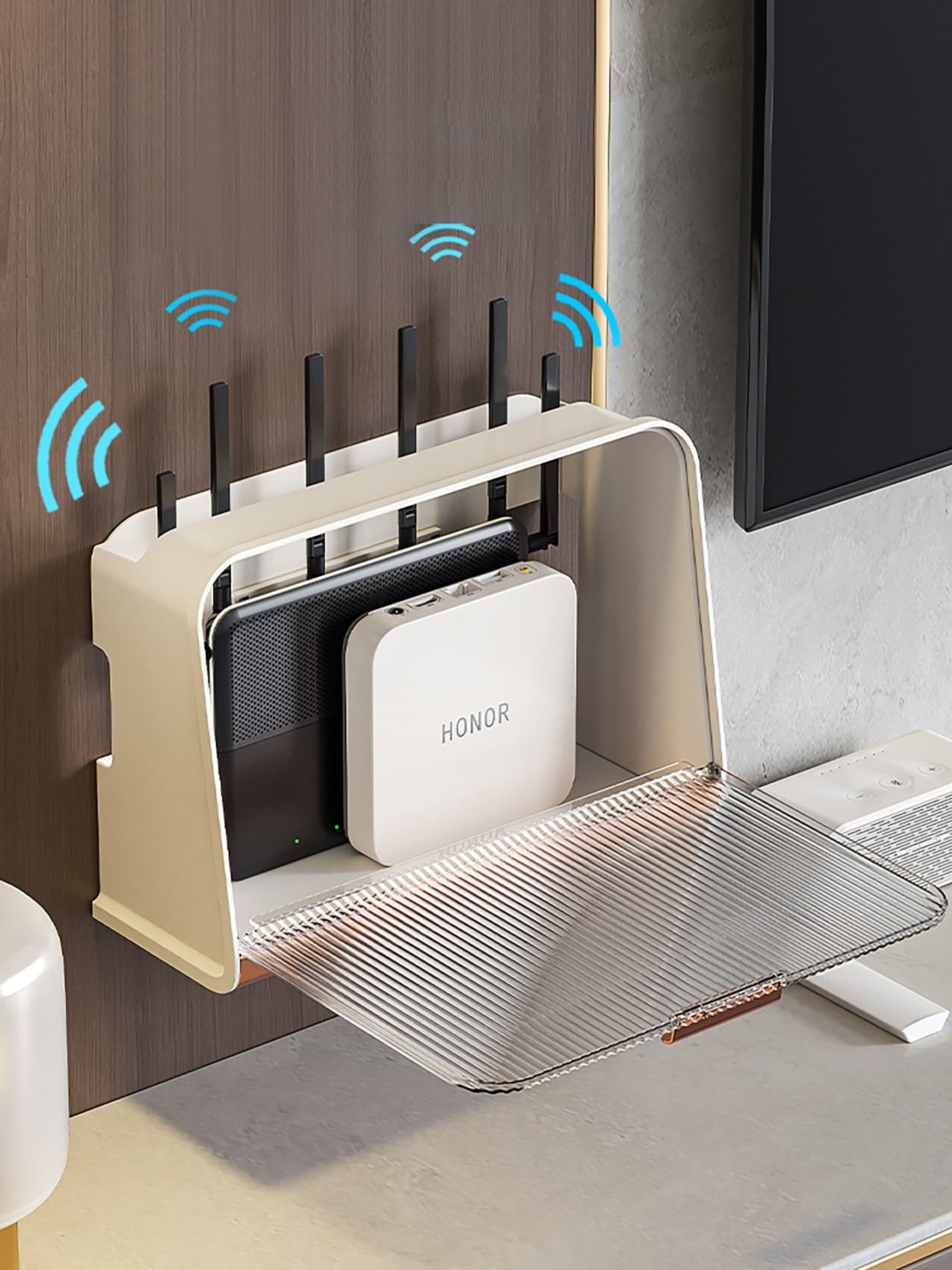 Mounted Wifi Router Storage Box With Lid Router - Etsy