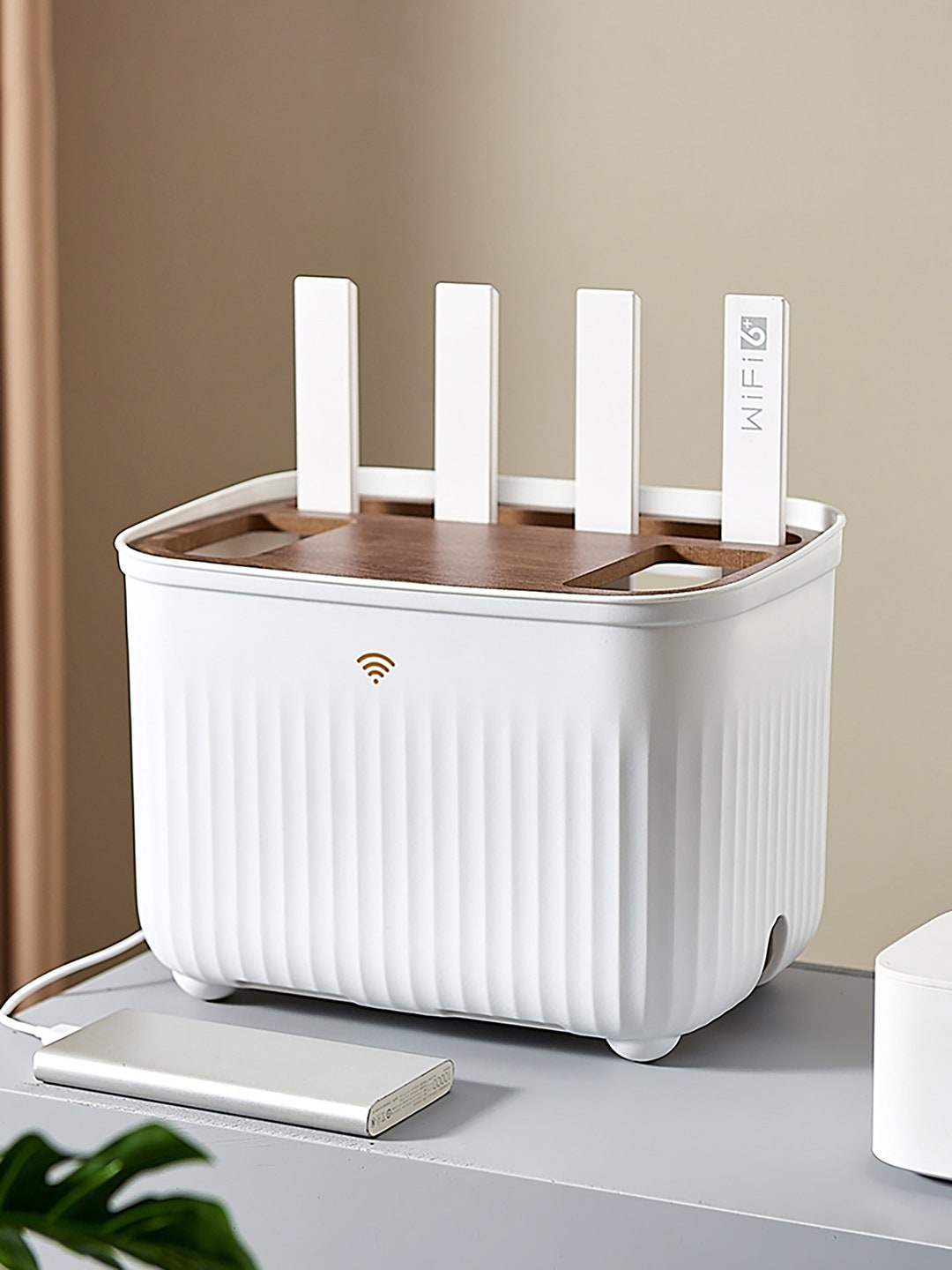 Minimalist Wifi Router Storage Box With Lid Router Organizer Etsy