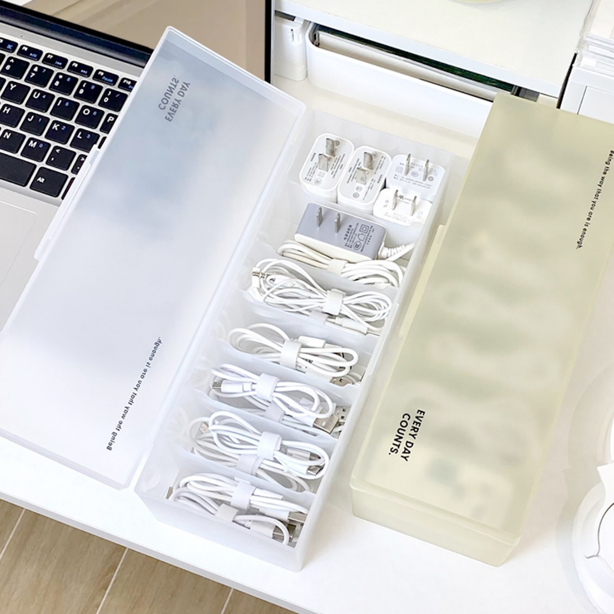 Minimalist Desktop Cable Box Wire Storage Box Cable Etsy