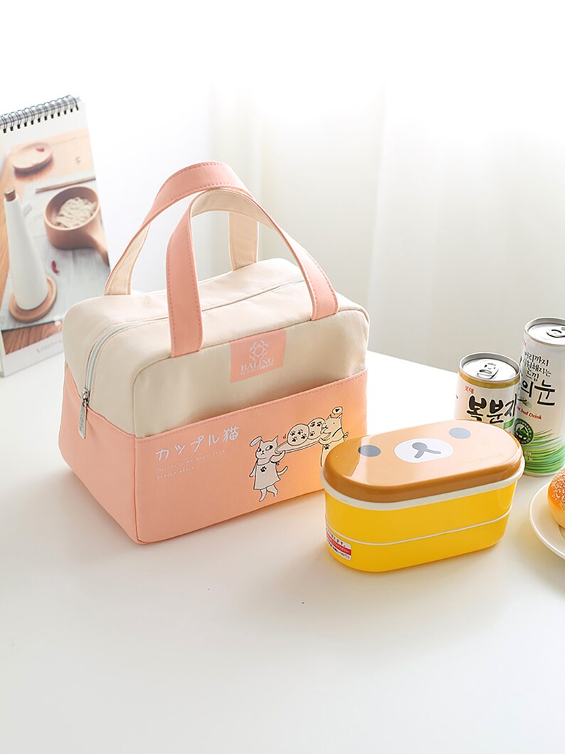 Cute Japanesestyle Lunch Box Bag Simple Aluminum Foil Etsy