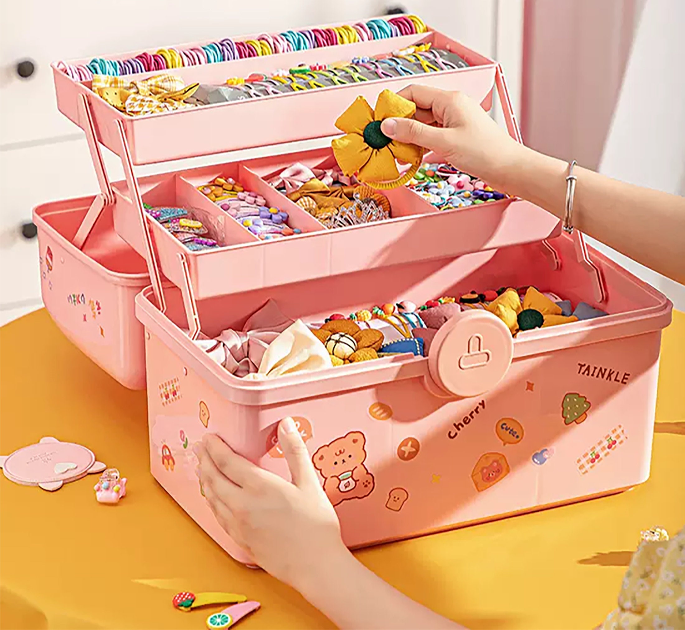 Hair Accessories Box Storage Baby Hair Clip Box Etsy