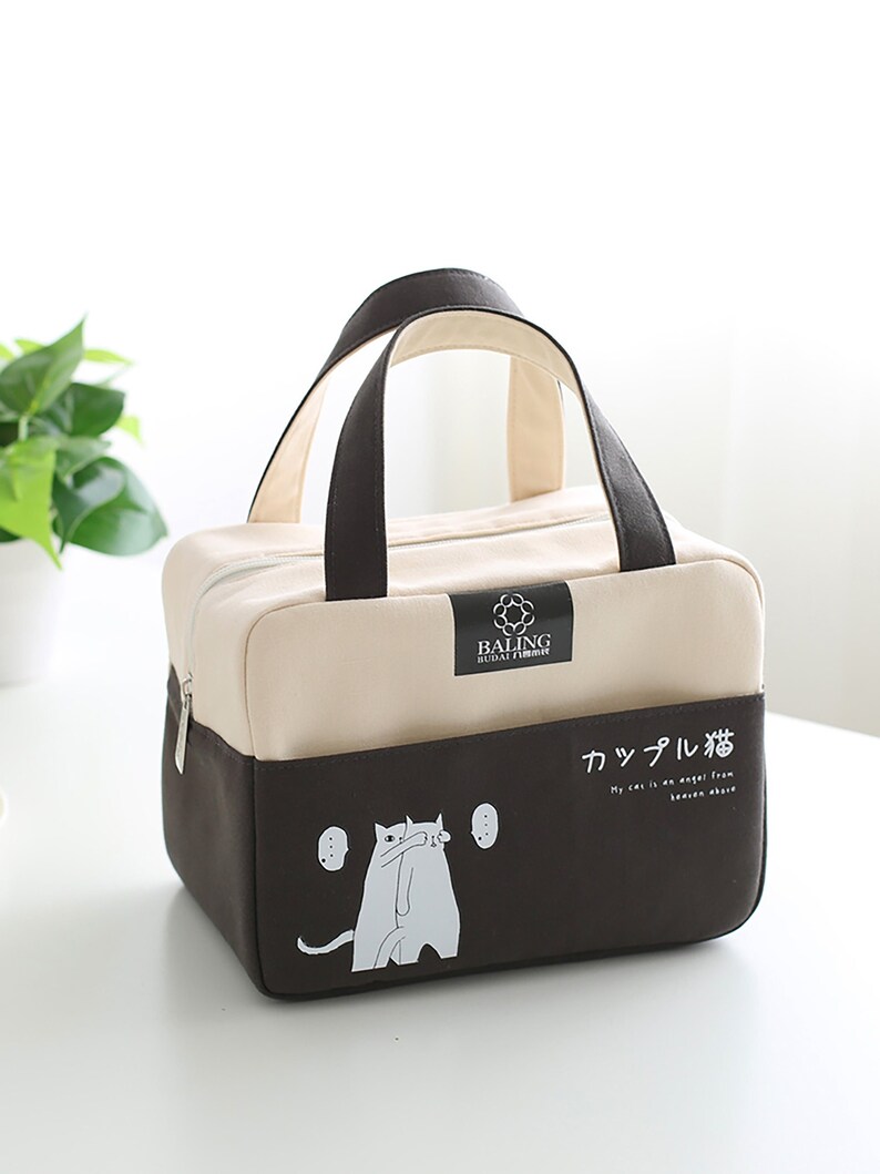 Cute Japanesestyle Lunch Box Bag Simple Aluminum Foil Etsy