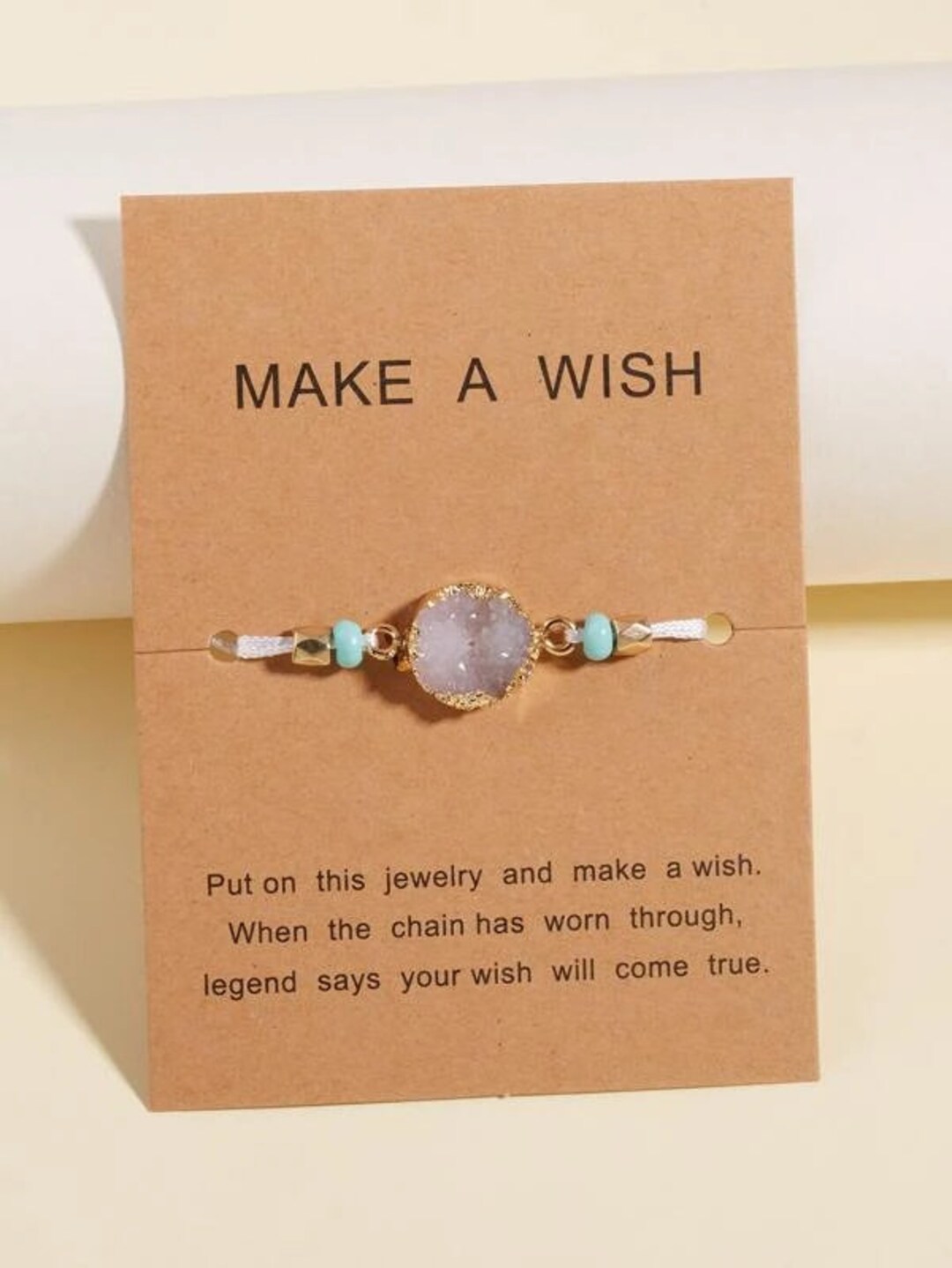 Make a Wish Pull String Bracelet Etsy