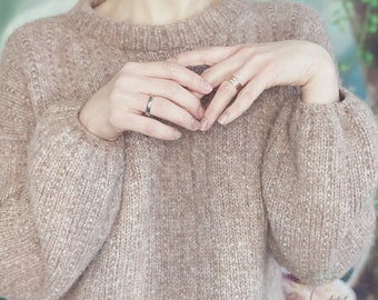 PDF KNITTING PATTERN Classic Sweater Knitting Pattern, Oversized Knit Jumper Pattern Knit Pullover Knitting Pattern Beginner Friendly Knit