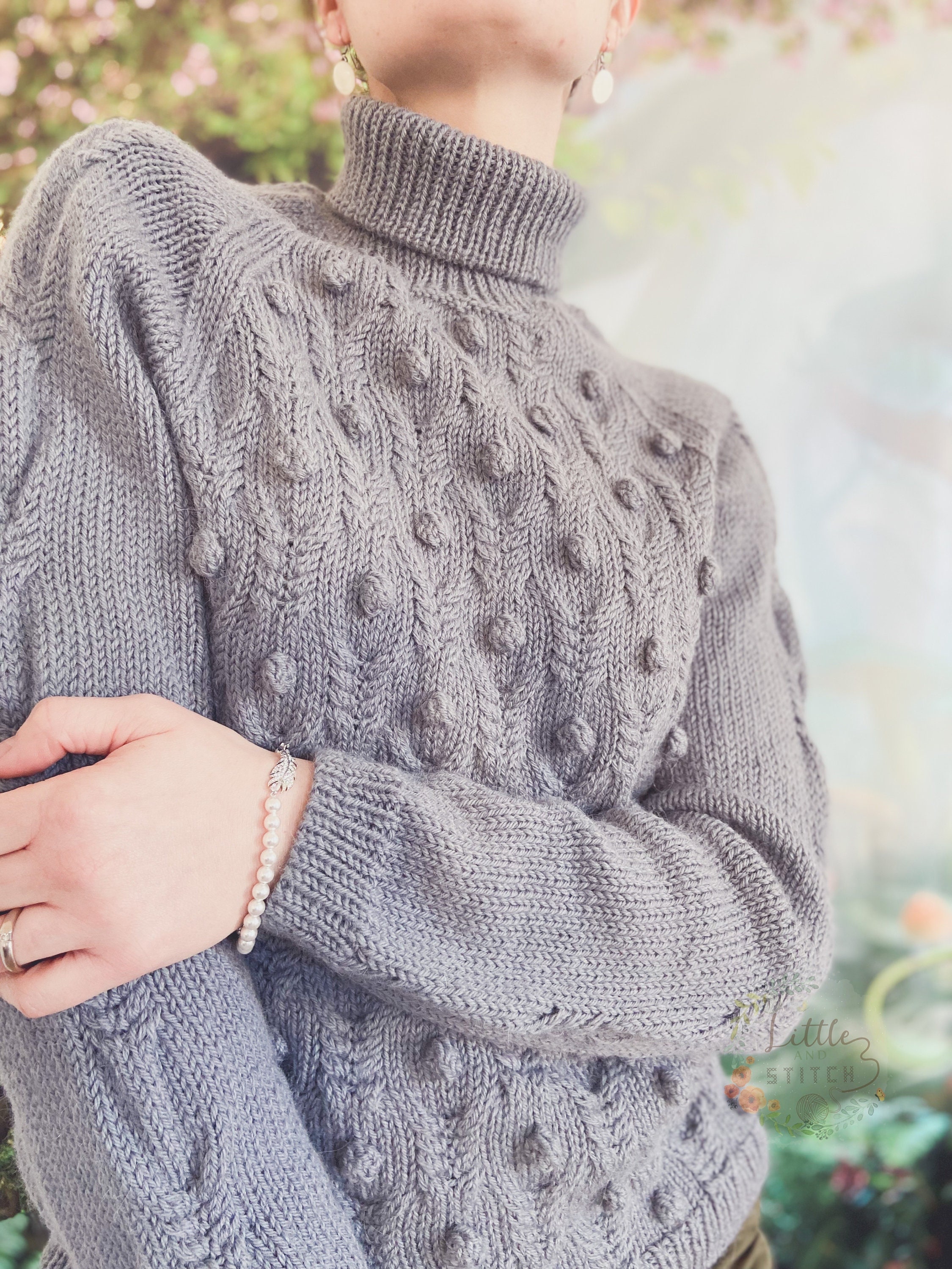 COMBO: Knitting Pattern PDF Mother Baby Matching Sweaters