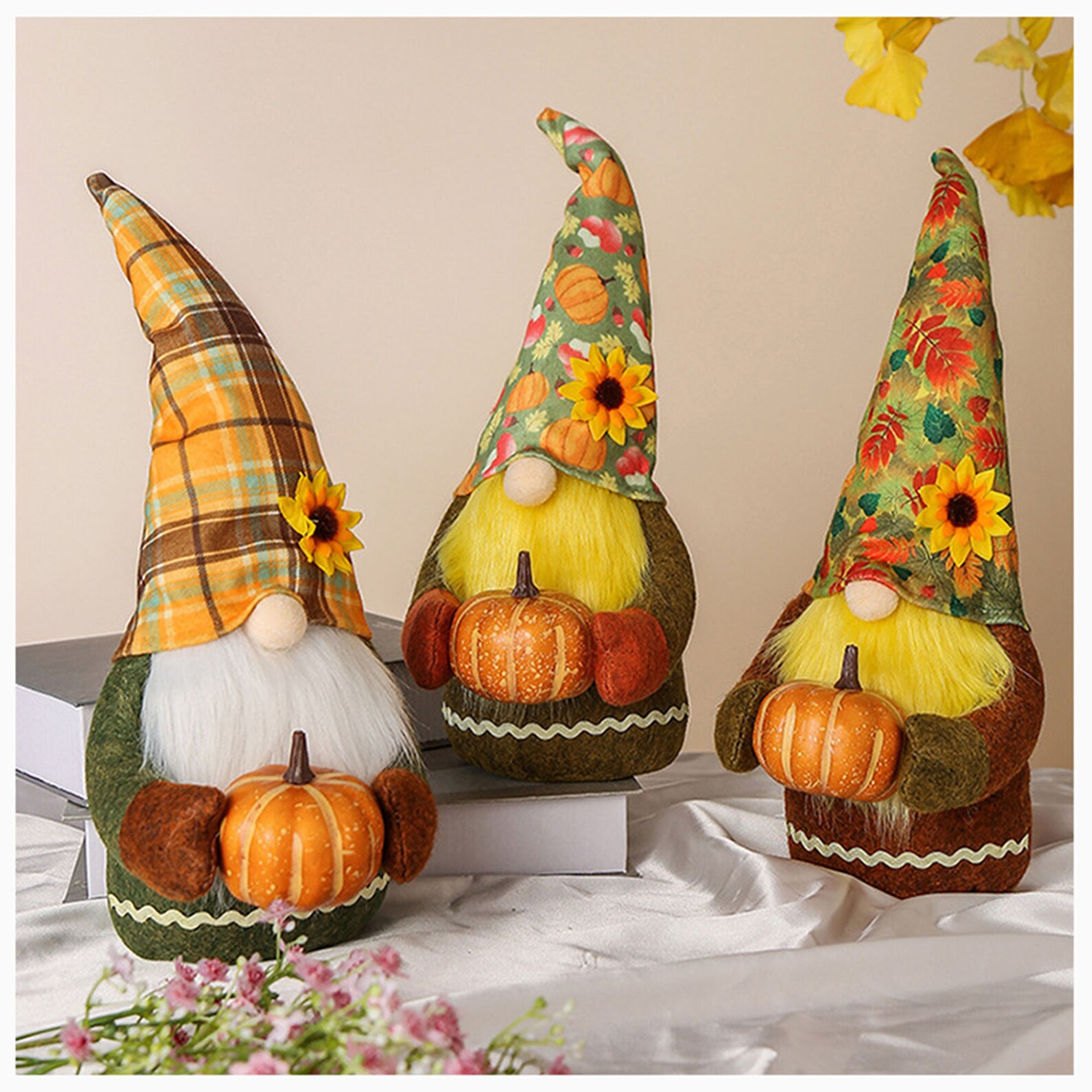 Halloween Gnomes ToyPumpkin GnomeFall Harvest Pilgram Etsy
