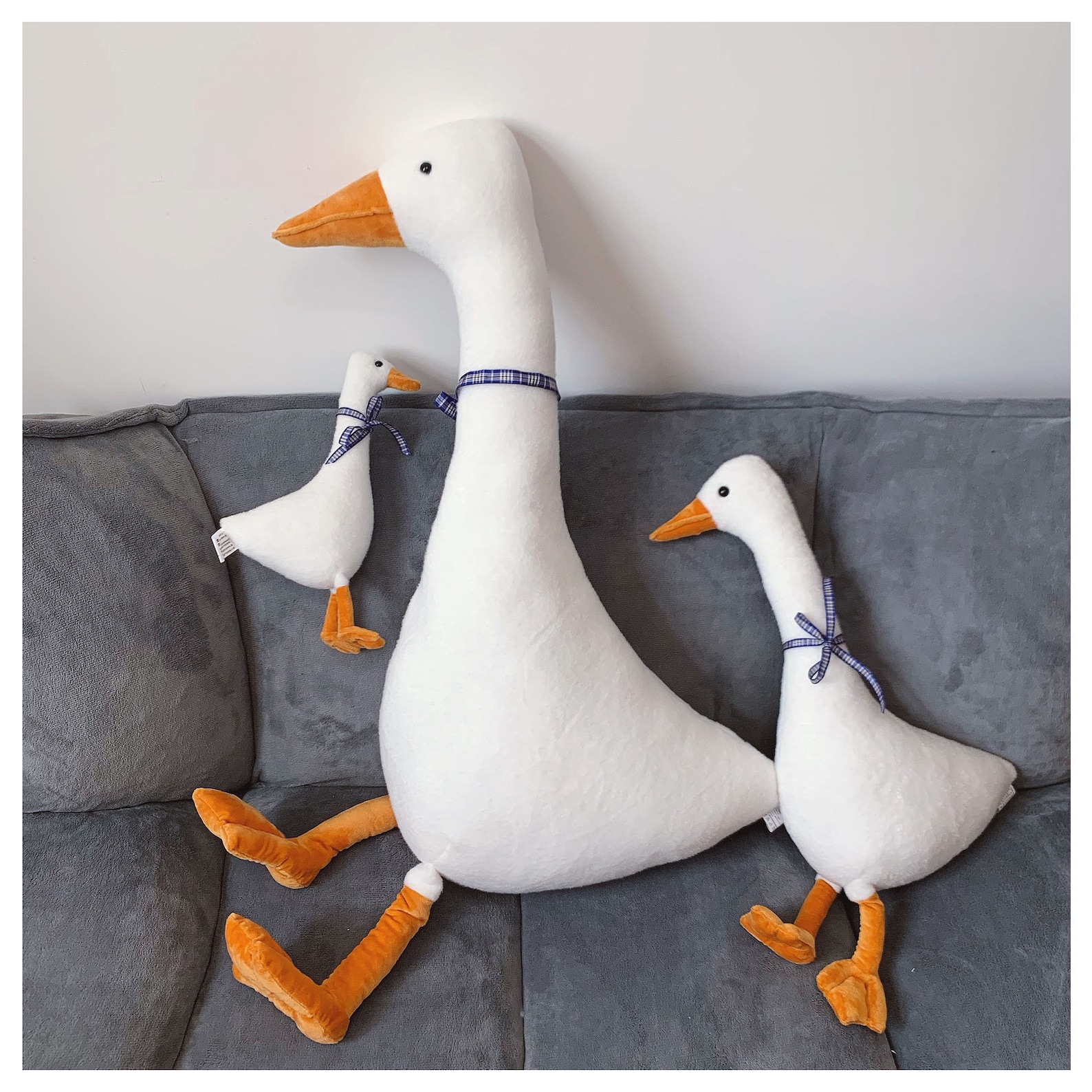 Große weiße Gans Plüsch Spielzeug weiche gefüllte Gans Puppe | Etsy