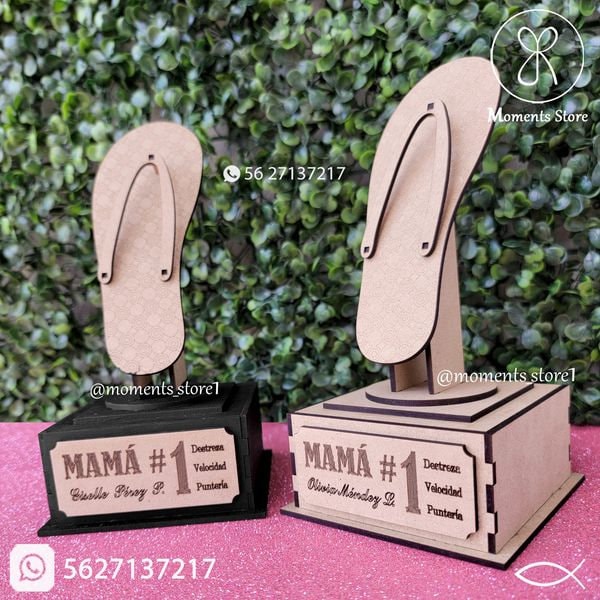 Unique sandal design box for mom with laser cut details, the perfect gift to celebrate Mother's Day, laser cut, glowforge stencils, Dxf, Svg