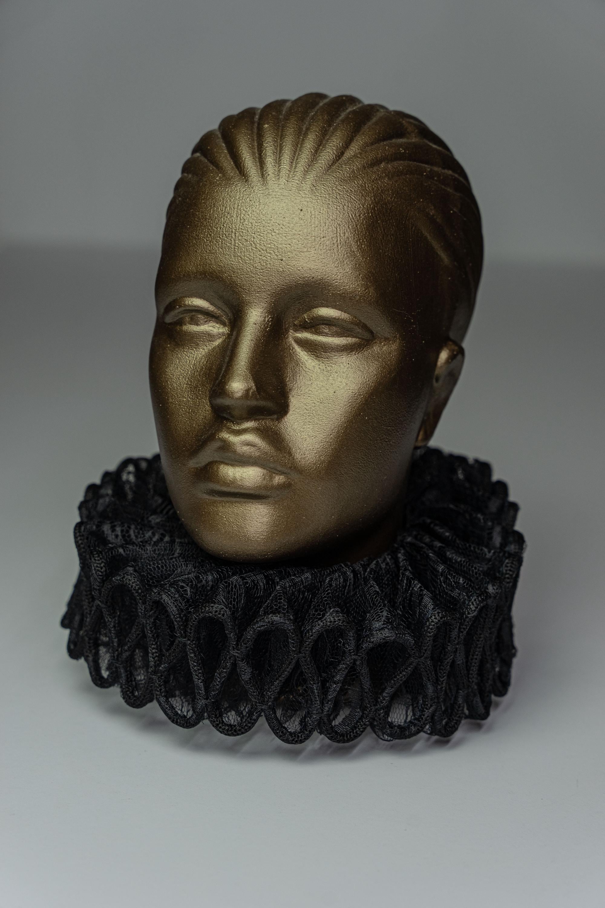Black Ruff - Gold Ruff - Elizabethan Lace Collar - Costume Historical ...