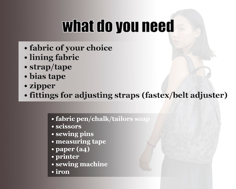 Basic Backpack - PDF Sewing Pattern and Tutorial - Step by Step Guide ...