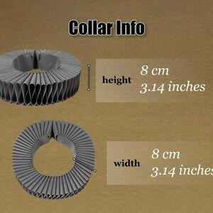 Elizabethan Neck Lace Collar - Black ruff - Historical Tudor ruffled gorguera- Renaissance fraise - Barocco ruff image 9
