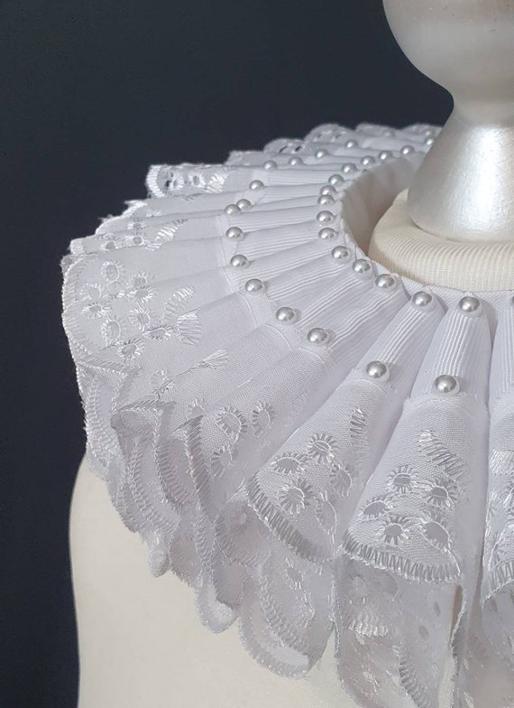 PLIAGE 1 PZ 3D Tessuto Di Pizzo Ricamato Collare Piccolo Fiore Del Merletto Cucito Applique Scollo Collare Accessori Di Abbigliamento Scrapbooking - 5