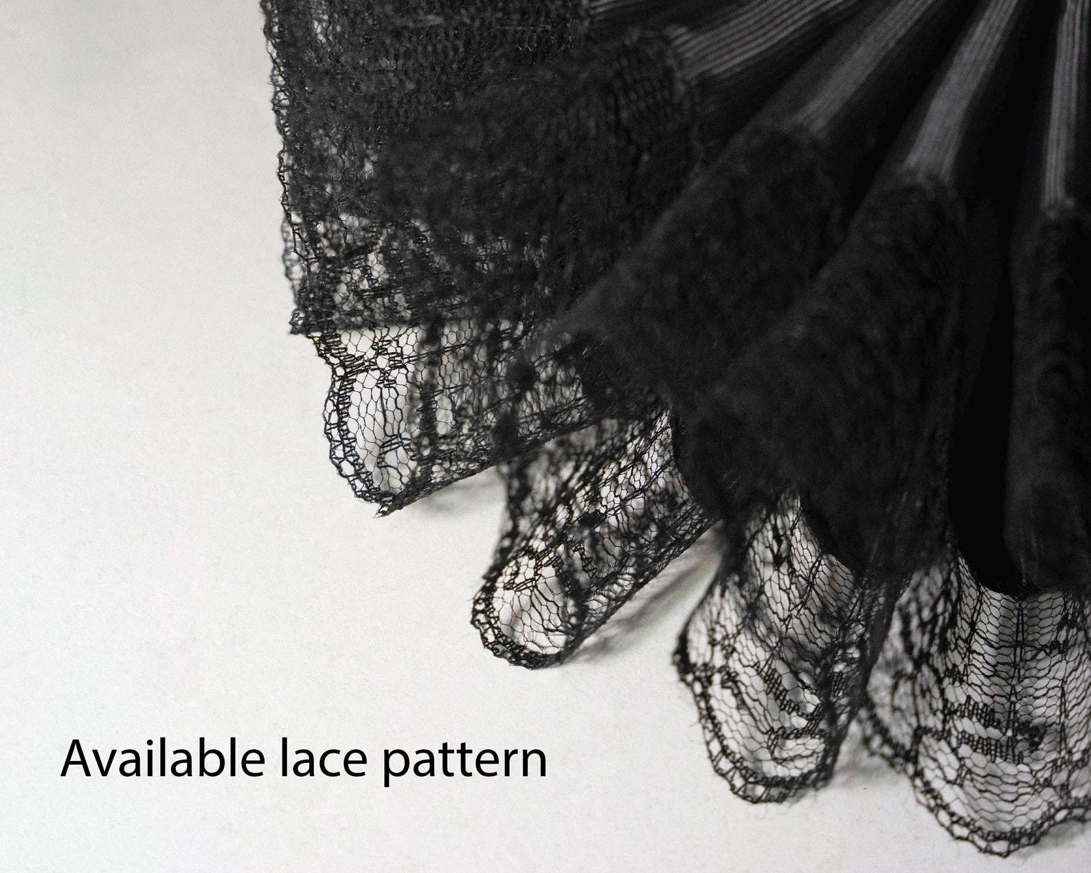 Flake Black Ruff Elizabethan Neck Lace Collar - Black Ruff - Historical Tudor Ruffled ...