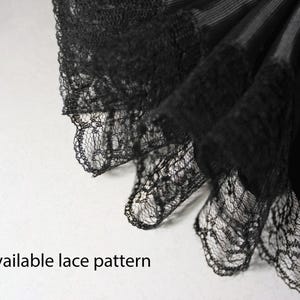 Elizabethan Neck Lace Collar - Black ruff - Historical Tudor ruffled gorguera- Renaissance fraise - Barocco ruff image 8