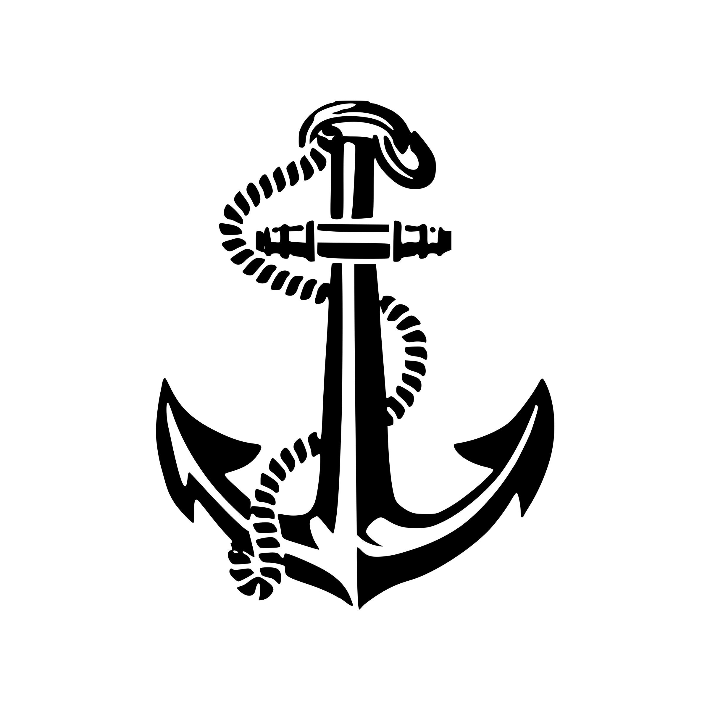 Navy Anchor Pattern