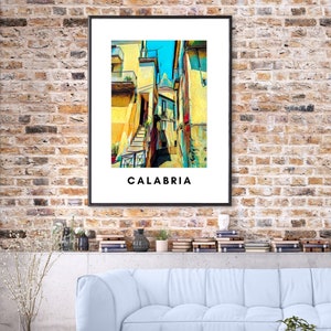Calabria, Italy Poster digital download