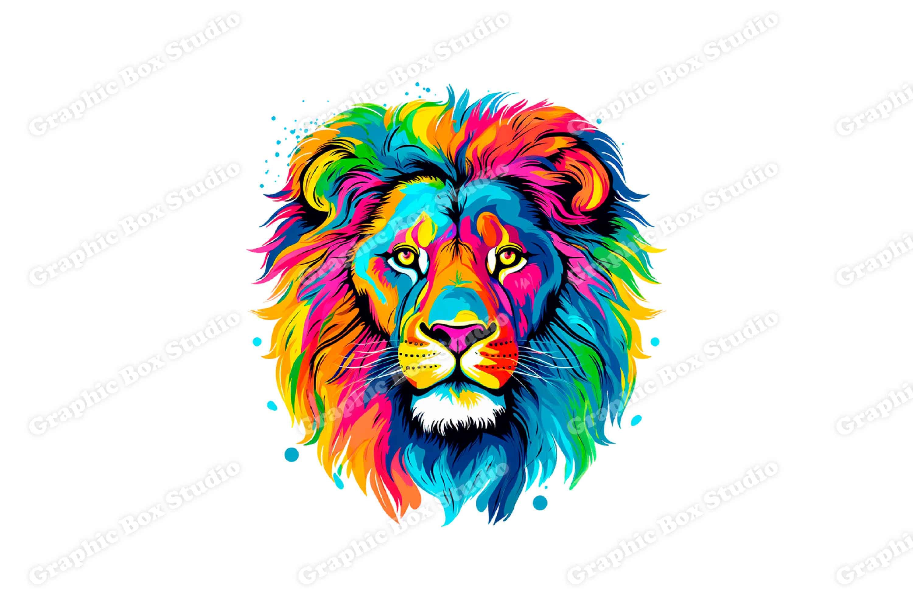 Colorful Lion Mane Colorful Lion Mane