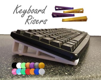Ergonomic Keyboard Riser Feet, 3D Printed PLA Stands
