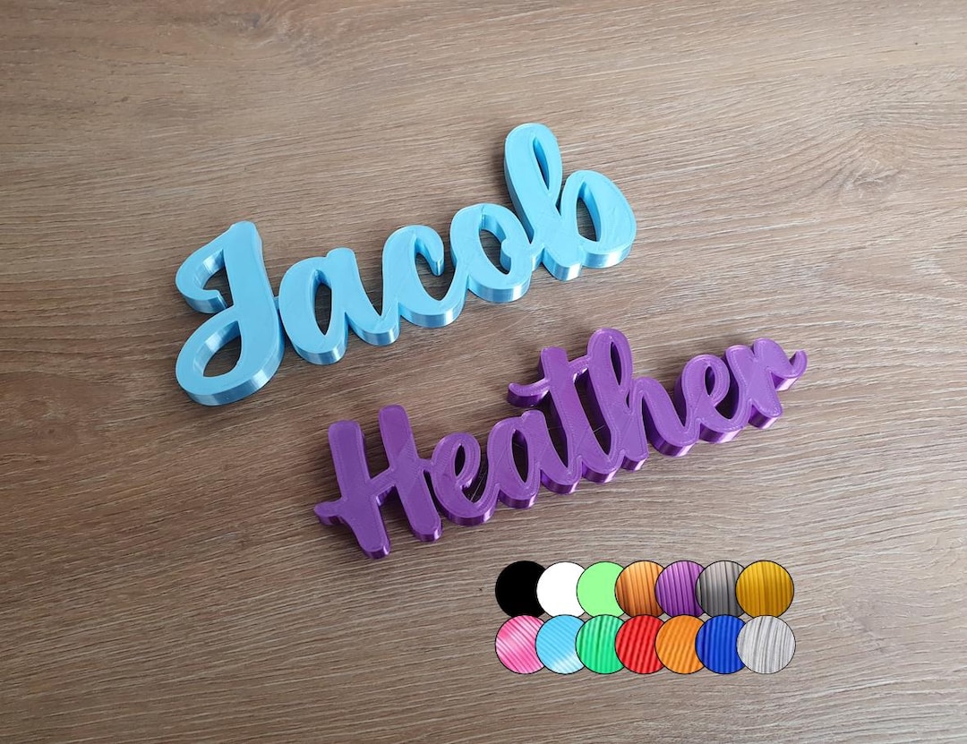Personalized 3D Printed Name Sign – Nursery Decor, PLA - Etsy